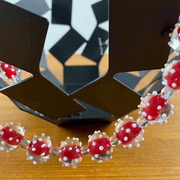 Hand Made Lamp Work Bead Necklace/Earrings - Picture 7 of 9